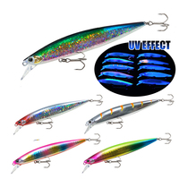 Leurres de pêche en tungstène pour la pêche en rivière lac mer 21g 120mm UV lumineux