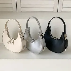 Private Label Band Kleine Beroemde Designer 100% Vegan Mode Sling Lederen Vrouwen Schouder Handtas Hand Crossbody Zadeltas