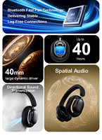 Vente flash - Casque sans fil B.T 5.4 - Batterie 400 mAh - Effet sonore stéréo 3D - Fonction ENC - Ajustement confortable - DJ - Sport