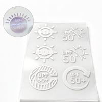 Adesivi Termotrasferibili in Silicone Fotocromatici UV, Etichette per Indumenti Delicate sulla Pelle e Invisibili per T-Shirt, Abbigliamento Sportivo e Activewear