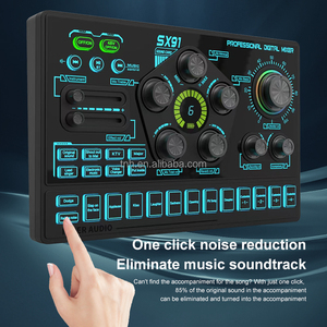 TNH SX91 <span class=keywords><strong>Interface</strong></span> <span class=keywords><strong>audio</strong></span> professionnelle pour carte son en direct avec fonction d'annulation du bruit à effets multiples pour la diffusion en direct - Product Image 3