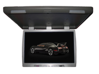 Monitor LCD IPS TFT de 19 Pulgadas con Reproductor MP5, Control Remoto USB, Full HD 1080p, Plegable, para Montar en el Techo del Auto
