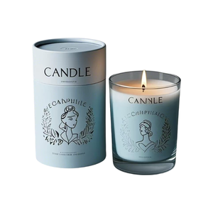 Wholesale Luxury Fragrance <b>Gift</b> <b>Box</b> Set Aromatherapy Cylindrical Eco-Friendly Paper Tube Packaging for Scented Candles Incense - Product Image 6