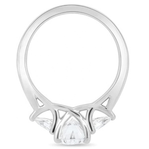 Ngagation-Anillo de boda con diamantes cultivados en laboratorio, anillo de oro de 18 quilates con rilogía de 1 quilate - Product Image 4