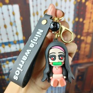 <b>Cheap</b> Price Demon Slayer Key Chain Pendant Anime Rubber Keychain Cartoon Silicone 3D Demon Slayer Keychain for Kids' <b>Gift</b> - Product Image 4