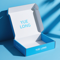Boîte d'expédition en carton ondulé de luxe personnalisée pour cadeaux, avec sac cadeau en papier