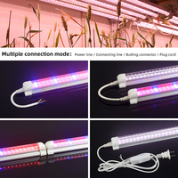 Nieuwe Aanwinst Volspectrum Hydroponische IR UV Groen Wit Optioneel T8 Plant LED Kweeklamp