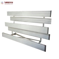 Gradas de Aluminio de 3 Filas y 30 Asientos para Gimnasios Interiores de Escuelas, 6061-T6, Personalizadas, OEM, Portátiles, con Peldaños Antideslizantes, Ensamblables con Pernos