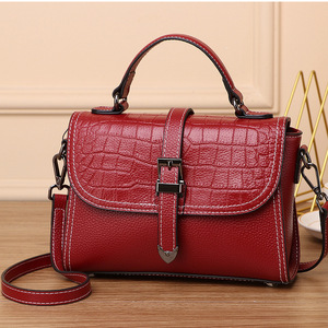 Luxury <strong>Croc</strong>-Embossed Leather Tote - Premium Structured Handbag with Top Handle &amp; Adjustable Shoulder <strong>Strap</strong> - Product Image 5
