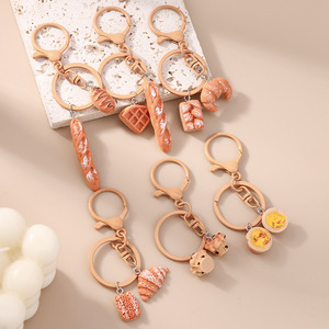 Porte-clés baguette au design le plus vendu <span class=keywords><strong>de</strong></span> Wenys, porte-clés gâteau tarte tendance - Product Image 4