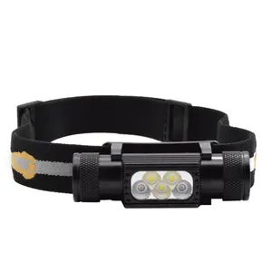 Ultra Lightweight Portable LED Headlight Headlamp 8 Modes Red Color For Fishing Headlamp LED