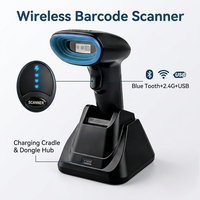Escáner de Código de Barras Portátil Inalámbrico A25, Lector de Códigos QR para Teléfono Móvil, iPad, Sistema POS Android