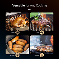 INKBIRD INT-11S-B termometer daging Bluetooth banyak sensor, pengukur suhu untuk memasak Bbq makanan