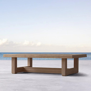 Juegos de <span class=keywords><strong>jardín</strong></span> modernos personalizables, asientos profundos de ocio, sofá, Villa, Patio, muebles de madera de teca para todo tipo de clima, juego de sofá para exteriores - Product Image 6