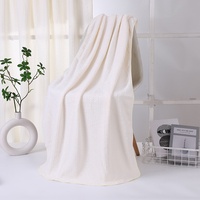 Serviette de bain en coton écologique pour animaux de compagnie Serviette Teddy Bichon et chat à séchage rapide avec cheveux antiadhésifs Accessoire de bain absorbant épaissi