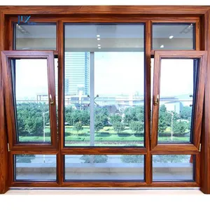 Colore personalizzato Kpx05 finestra girevole e inclinabile finestre inclinabili e girevoli tedesche con Design a griglia per Villa
