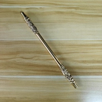 Usine En Gros Narguilé Poignée Golden Hoop Style Embouchure En Acier Inoxydable 35cm Shisha Poignée