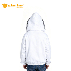 Nouvelle combinaison d'apiculture en coton blanc avec capuche et écran facial en maille pour l'apiculture - Product Image 3