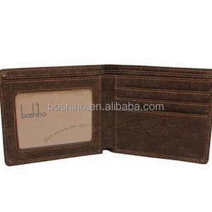 Boshiho Eco-friendly Natural Customized logo <b>RFID</b> <b>Blocking</b> Slim Card Holder Bifold Vegan Cork <b>Wallet</b> for Men - Product Image 1