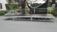 Rampe de scène en alliage d'aluminium 6061-T6, hauteur 1m, largeur 1,22m, pour plateforme de scène