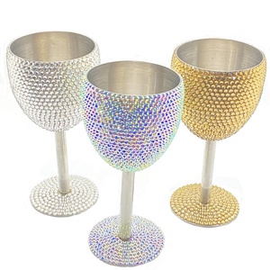 Bouteilles d'eau Bling joyeux noël, tasse mignonne, tasse à vin rouge, verre en acier inoxydable, cristal, cadeau <span class=keywords><strong>de</strong></span> noël en plein air, fête à la maison - Product Image 1