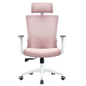 Ofertas de Marca China Buena calidad Presupuesto Rosa Ergonómico Oficina Secretaria Silla con reposacabezas - Product Image 1