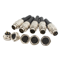 IP67 étanche AISG 2Pin 4Pin 8Pin 12Pin 16Pin un Code M16 connecteur de capteur d'aviation circulaire mâle femelle prise de courant pour l'alimentation