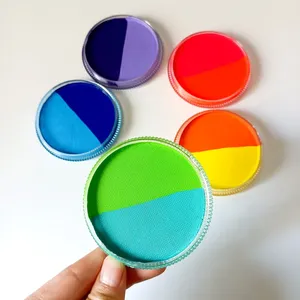 สีเพ้นท์หน้าและผิวกายแบบมืออาชีพ 30 กรัม สีรุ้งสองเฉด ปลอดภัยสำหรับวัยรุ่นและผู้ใหญ่ เหมาะสำหรับฮาโลวีนและคอสเพลย์ - Product Image 4