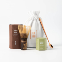 Mini kit de démarrage pour le matcha avec fouet et cuillère en bambou