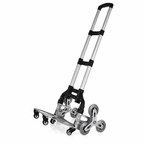 Chariot à plateforme pliable en alliage d'aluminium pour monter les escaliers, chariot de courses et chariot de voyage - Product Image 1