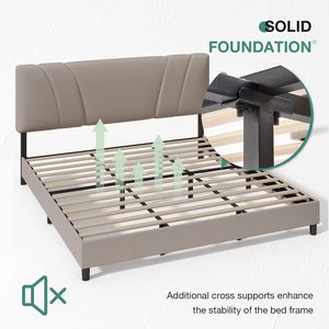 Lit rembourré King Size de qualité hôtelière avec tête de lit réglable pour hôtels <span class=keywords><strong>et</strong></span> appartements - Lit souple prêt pour les projets OEM - Product Image 6