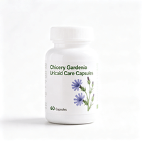Capsules de Soin à base de Racine de Chicorée et de Fruit de Gardenia pour l'Acide Urique, Métabolisme des Purines, Confort Articulaire, Complément Herbal OEM ODM Vente en Gros
