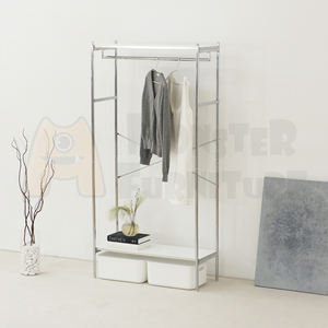 UrbanSteel Series <b>Shelves</b> Minimalist Style Stainless Steel Frame Rust Corrosion Resistant Smooth <b>Rounded</b> Design Reversible - Product Image 2