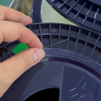 Fibra Óptica Desnuda Wirenet de 10 km para Drones, Fibra Óptica Monomodo SM de 0.4 mm con Búfer Ajustado, Fibra Óptica Desnuda Invisible para Comunicación