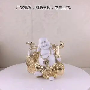 Adornos de la suerte chinos para decoración del hogar, estatua de Buda Maitreya (Maitreya Bodhisattva)