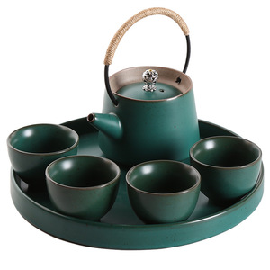 Shangyan Ceramic <b>Tea</b> <b>Set</b> One Pot Four <b>Cups</b> Portable Kung Fu <b>Tea</b> <b>Set</b> For Travel And Office Use - Product Image 4