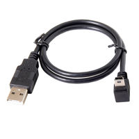 Personnalisé en gros PVC port multipl usb téléphone adapter USB A mâle à 90 degrés vers le haut mini câble micro usb pour ordinateur GPS