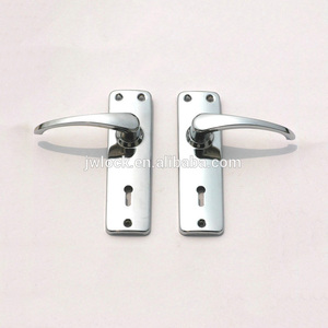 Ensemble de serrures à mortaise en aluminium 5Lever pour portes d'entrée principales, serrure à pêne dormant haute sécurité avec poignée, ensemble de serrures de porte chromées - Product Image 2