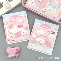 Nouvelles adhésives mémo autocollantes style Instagram, motif petit chat laitier et ours, lot de 30, haute qualité, mignonnes