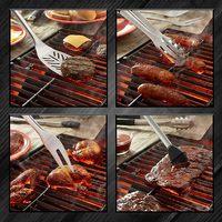 Ensemble d'outils de barbecue professionnel ensemble d'outils de Barbecue accessoires de grillades ustensiles brosse à badigeonner spatule pince Camping en plein air fête cuisinier