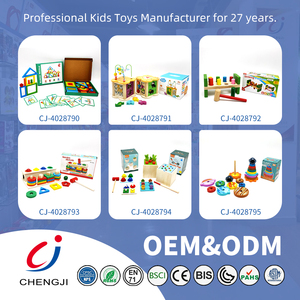 Juguete Educativo Temprano Montessori Chengji, Juguete <span class=keywords><strong>de</strong></span> Madera <span class=keywords><strong>para</strong></span> el Desarrollo Intelectual del Bebé, Cubo <span class=keywords><strong>de</strong></span> Actividades <span class=keywords><strong>de</strong></span> Madera <span class=keywords><strong>con</strong></span> Cuentas y Laberinto, Diseño <span class=keywords><strong>de</strong></span> Dibujos Animados - Product Image 4