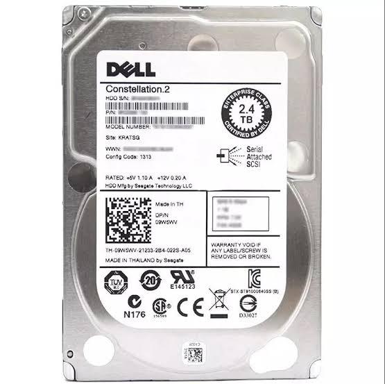 2.4TB 10K RPM Enterprise Server Hard Drive 2.5 Inch SAS 12Gbps  for PowerEdge