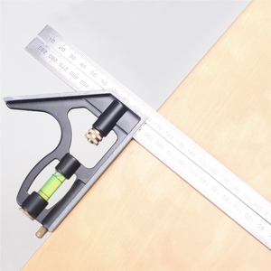 MEASPRO 12-Inch/300mm <strong>Combination</strong> <strong>Square</strong>/Carpenter <strong>Square</strong> Ruler with Zinc Handle - Product Image 4