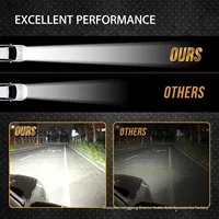 Nouvelle barre lumineuse de travail à trois rangées de 7 pouces 400W pour toit de voiture tout-terrain et pare-chocs avant - Accessoires transfrontaliers