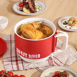 West River Electric Cooking Pot 2L Round Multi Functional Heat Control For Dormitory And Home Use - Product Image 1