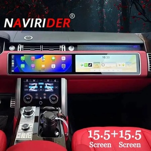 Reproductor Multimedia con Pantalla Dual de 15.5+15.5 Pulgadas para Automóvil, Android Carplay para Land Rover Range Rover Sport L494 2013 2017, Reproductor de Video Estéreo con GPS - Product Image 1