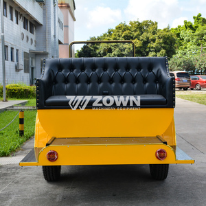 รถยนต์ไฟฟ้า ZOWN สไตล์เรโทรคลาสสิก 4 ที่นั่ง สีเหลือง เบาะสีดำ ดีไซน์เปิดประทุน - Product Image 3