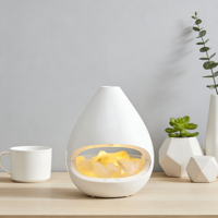 Nouveau design, diffuseur d'air humidificateur portable USB à ultrasons à brume froide, grande lampe en sel de l'Himalaya, garantie 1 an pour la maison