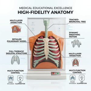 Modelo Eléctrico de Movimiento Respiratorio Humano, Demostración Dinámica del Mecanismo de Respiración para la Enseñanza de Fisiología en Facultades de Medicina, CE - Product Image 1