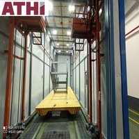 Cabine de peinture en poudre ATHI avec four de séchage et de polymérisation pour substrat en acier automobile, entraînement motorisé, haute productivité, certifiée CE ISO